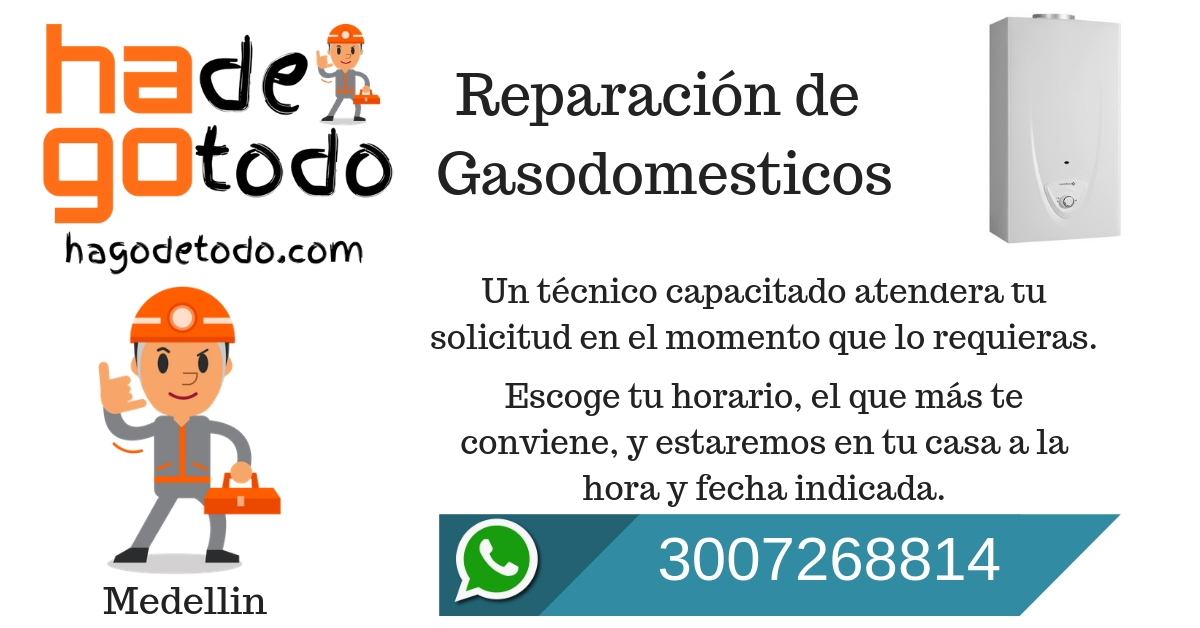 Reparación de Gasodomesticos en Medellin